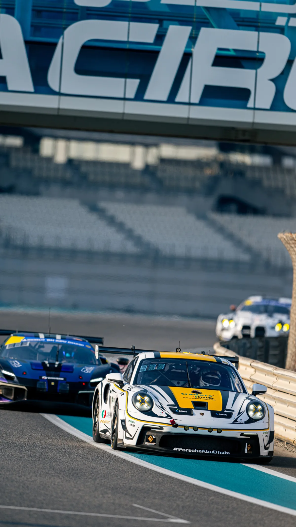 Rabdan Motorsport Porsche 911 GT3 Cup on the Yas Marina circuit